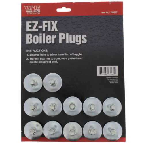 1709002 Walrich 1709002 EZ Fix Boiler Plug (Pack of 12)