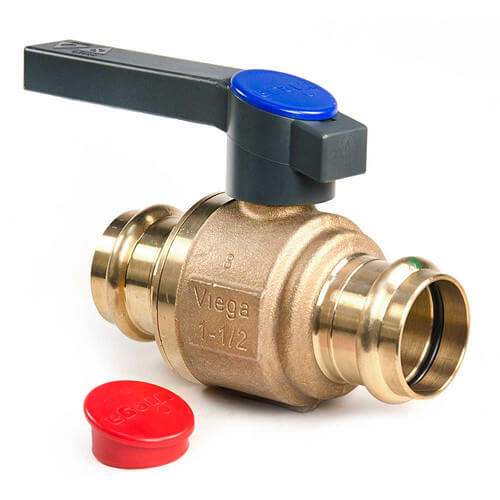 19698 Viega 19698 11/2" Propress Ball Valve (Plastic Handle)