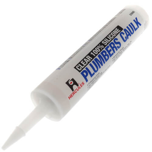 25686 Hercules 25686 10.1 oz. Cartridge Silicone Plumbers Caulk Clear