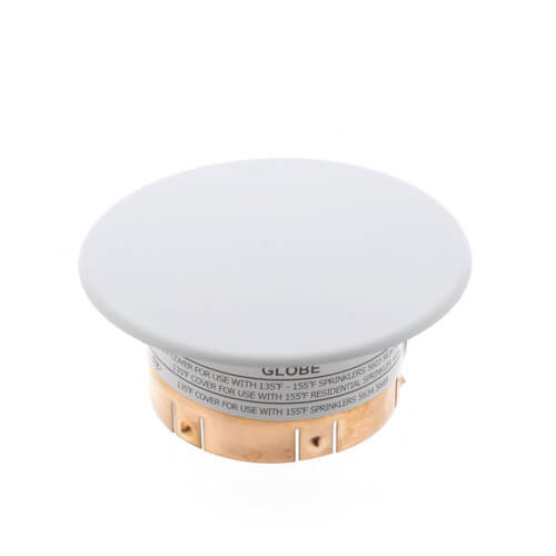332892 Globe Sprinkler 332892 "The Inch" White Concealed Flat Cover