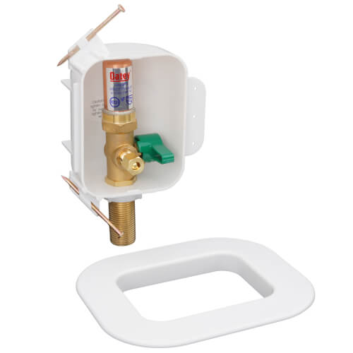 39125 Oatey 39125 I2K Copper Ice Maker Outlet Box w/ Water Hammer