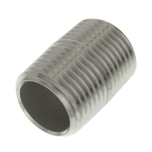 4008001 Merit Brass 4008001 1/2" x Close Stainless Steel Nipple