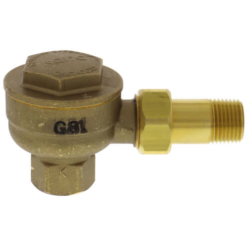 Hoffman 17C Angle Bronze Thermostatic Radiator Steam Trap 1/2 Size