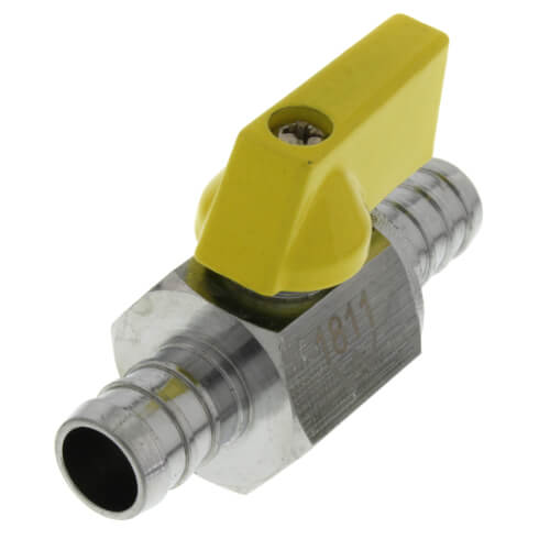 40782 stone 40782 1/2" PEX Chrome Plated Mini Ball Valve