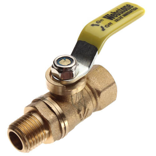 41687 stone 41687 1/4" FIP x MIP Full Port Brass Mini Ball Valve