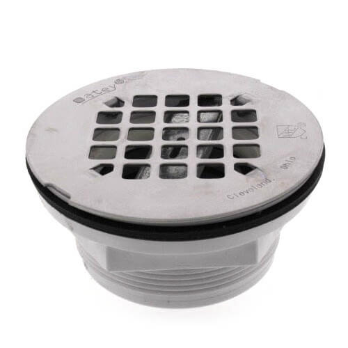 42099 Oatey 42099 2" PVC NoCalk Shower Drain with Stainless Steel