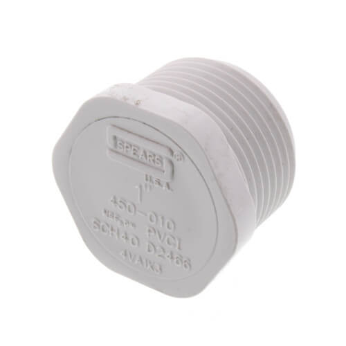 450010 Spears 450010 1" PVC Schedule 40 Male Threaded Plug