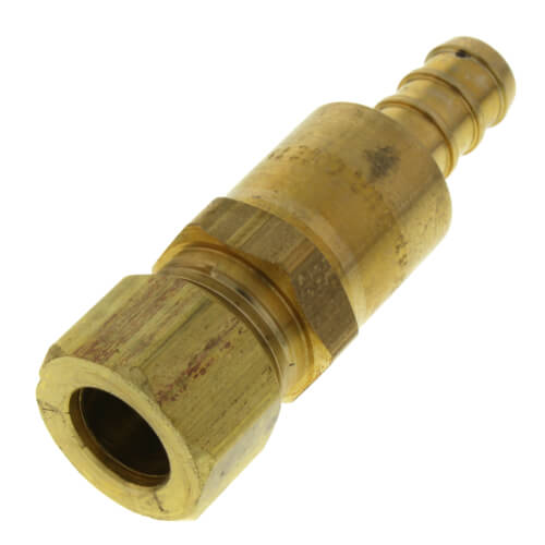 46032 Viega 46032 3/8" PEX Crimp x 1/4" CTS Lav Adapter, Zero Lead Brass