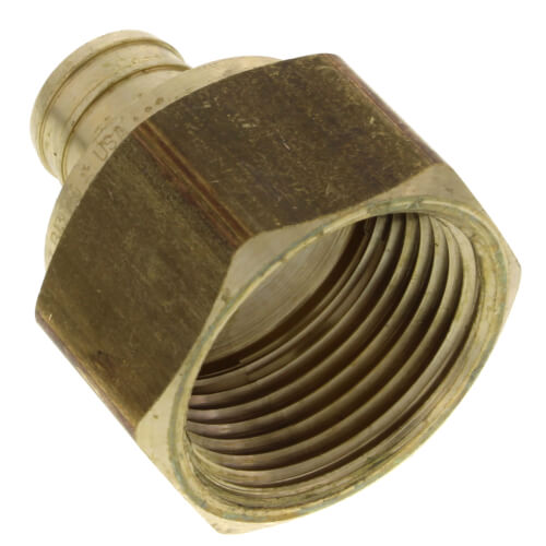 46345 Viega 46345 Zero Lead Brass 3/4" PEX Crimp x 1" NPT Adapter (F)
