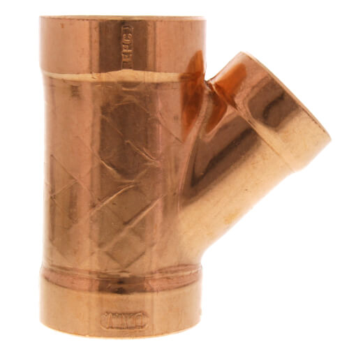 46638 Elkhart 46638 2" x 2" x 11/2" Wrot Copper DWV Wye