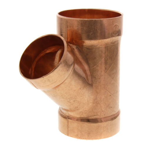 46638 Elkhart 46638 2" x 2" x 11/2" Wrot Copper DWV Wye