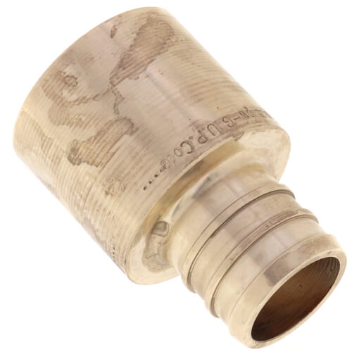 46645 Viega 46645 Zero Lead Brass 3/4" PEX Crimp x 3/4" Copper Tubing Adapter (F)