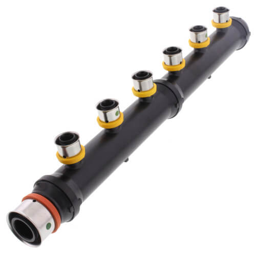 49208 Viega 49208 1" x 1/2" PEX Press Plastic Closed Manifold (8