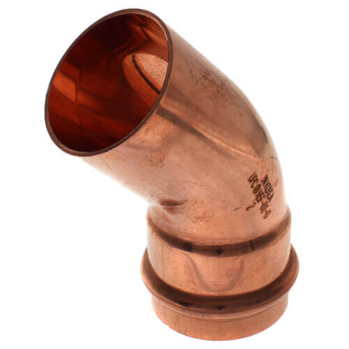 50372 JW 50372 2" FTG x Press Copper 45° Street Elbow