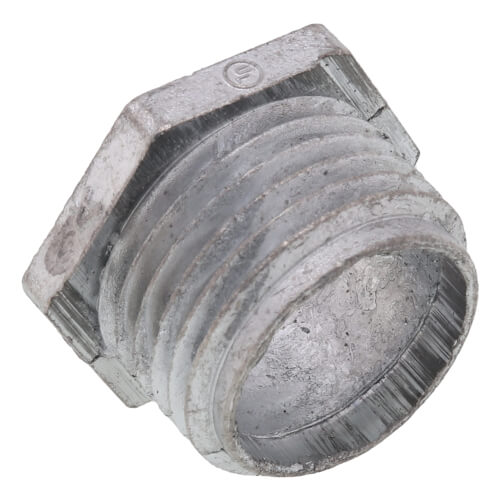 Halex 07015 Conduit Chase Nipple, 1-1/2 in Rigid, Die Cast Zinc, 1-1/2