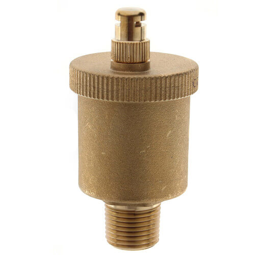 502043A Caleffi 502043A MINICAL Automatic Air Vent w/ Hygroscopic Safety Air Vent Cap (1/2" NPT)