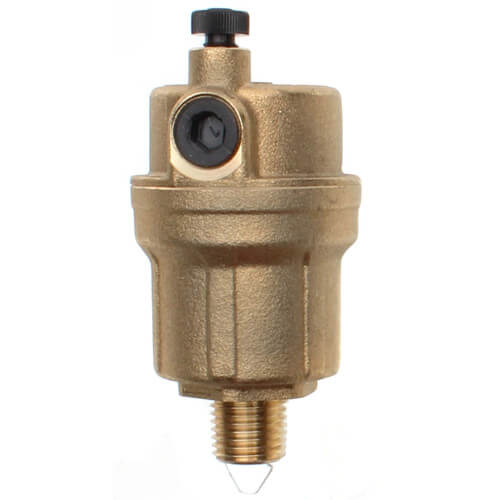 Caleffi 502015A High Capacity Automatic Air Vent – 1/8 Inch NPT Male For Heating & Plumbing Systems