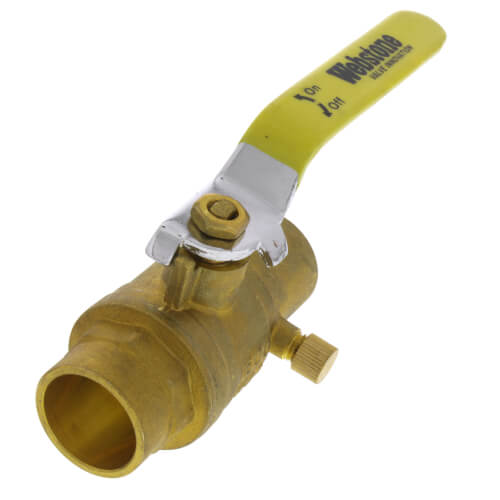 50624W stone 50624W 1" Sweat Full Port Brass Ball Valve w