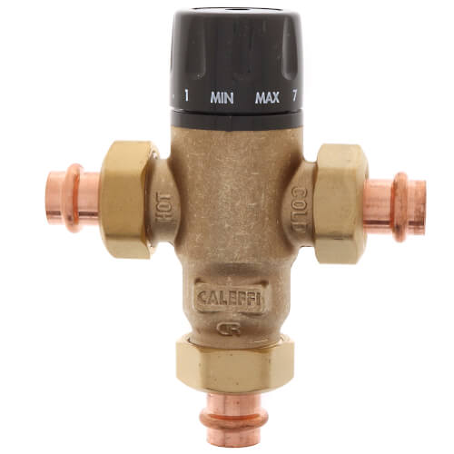 521406A Caleffi 521406A 1/2" Press MIXCAL 3Way Adjustable