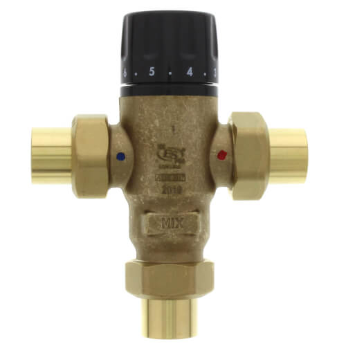 521509A Caleffi 521509A 3/4" Sweat MIXCAL 3Way Thermostatic Mixing