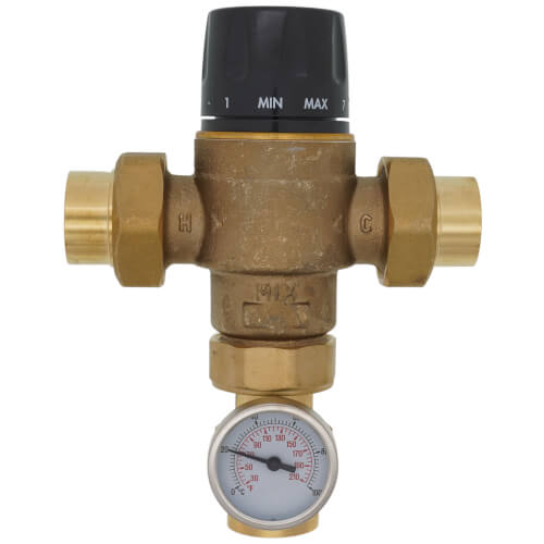 Caleffi Mixing Valve With Gauge