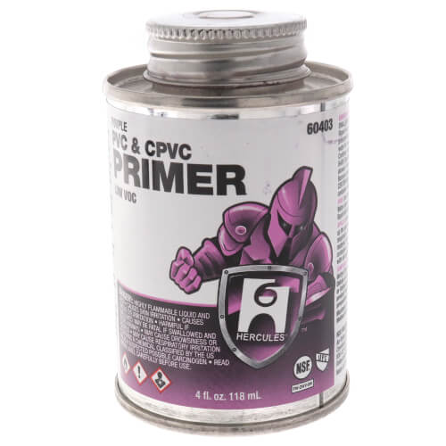60403 Hercules 60403 4 oz. PVC & CPVC Primer (Purple)