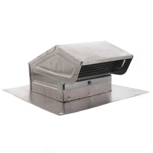 636AL Broan 636AL 3" or 4" Round Duct Aluminum Roof Cap w/ Backdraft Damper (Aluminum)