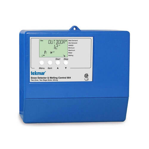 664 Tekmar 664 Snow Detector & Melting Control (Two Zone Two Stage Boiler)