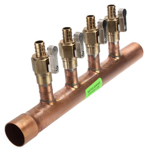 672XV0442 Sioux Chief 672XV0442 1" Copper Manifold w/ 1/2" Crimp