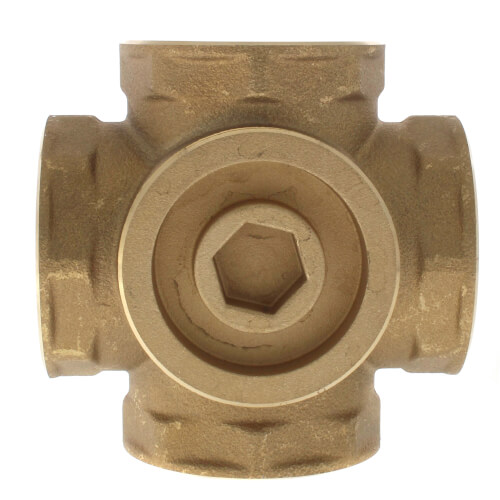 723 Tekmar 723 1 1 2 Brass 4 Way Mixing Valve 723-tekmar-723-1-1-2-brass-4-way-mixing-valve