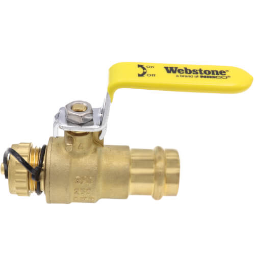 80313W stone 80313W 3/4" Press x Hose Ball Valve (Lead Free)