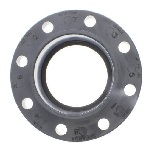 854060C Spears 854060C 6" CPVC Schedule 80 Van Stone Flange w/ Plastic Ring (Socket)