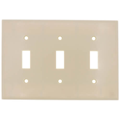 86011 Leviton 86011 3Gang Electrical Wall Plate, Toggle Switch (Ivory)