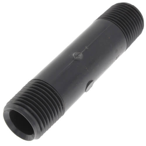 1881120 Spears 1881120 3/8" x 12" PVC Sch 80 Threaded Nipple (Threaded one end)