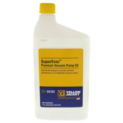 Quart Yellow Jacket 93192 SuperEvac Vacuum Pump Oil tillescenter Vacuum