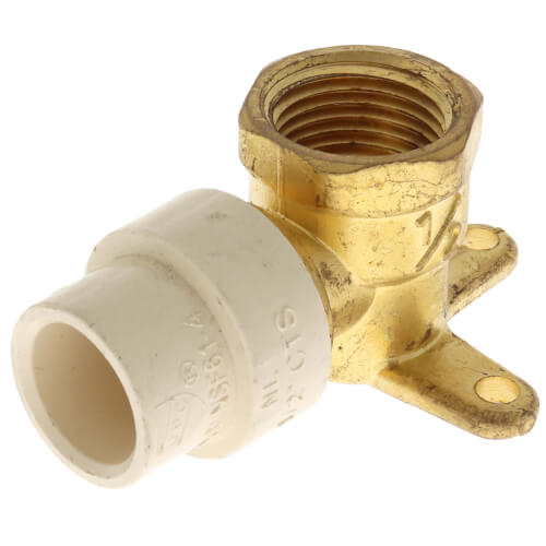 CVBRDE050 Bluefin CVBRDE050 1/2" CPVC x Female Brass Drop Ear Elbow