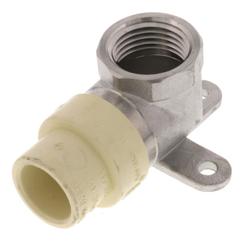 10-Pack 1/2" Female NPT X 1/2" CPVC Drop Ear Elbows - Lead-Free Brass Plumbing Fittings