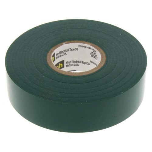 ET35G DiversiTech ET35G Scotch 35 Vinyl Electrical Tape (Green)