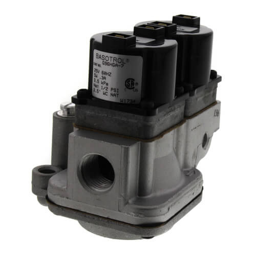 G96HGA7 Baso Gas Products G96HGA7 1/2" Dual Combination Auto. Gas & Top Adjust Pilot Valve