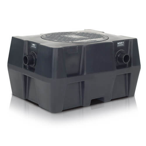 GB25 GB25 25 GPM Poly Grease Trap Interceptor with 3" Outlet