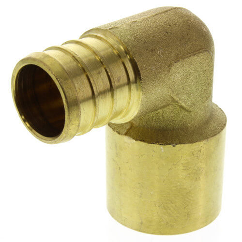 PXSL3434NL Everflow PXSL3434NL 3/4" PEX x 3/4" Copper Pipe Brass