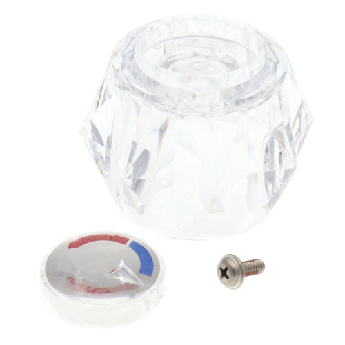 H71 Delta H71 Single Clear Knob Handle Kit for Tub & Shower Faucets