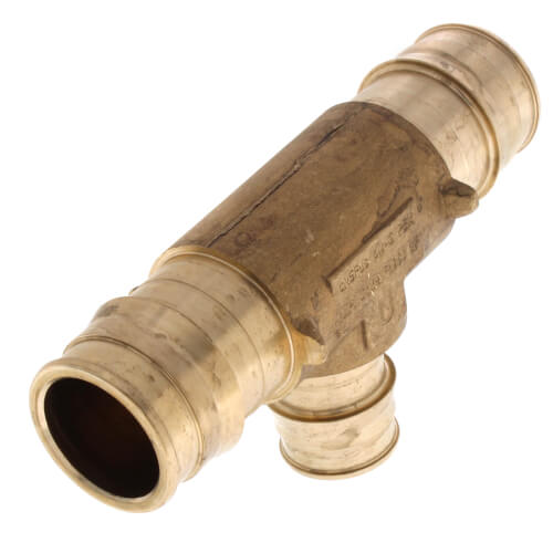 1 PEX x 1 PEX x 3/4 PEX Uponor Wirsbo LF4701175 ProPEX LF Brass