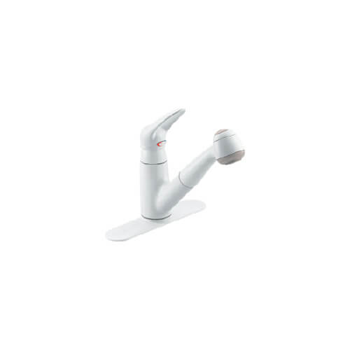 7570w Moen 7570w Salora Single Handle Glacier Kitchen Faucet