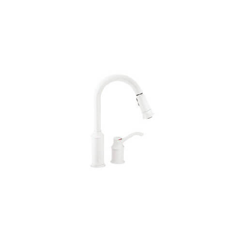 7590v Moen 7590v Aberdeen Single Handle Ivory Kitchen Faucet