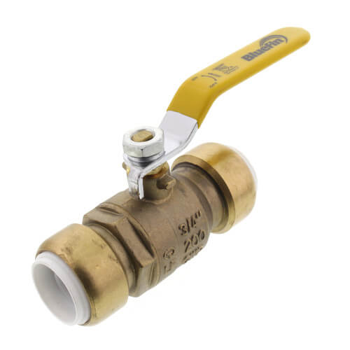 10 Pièces Robinet à Bille Laiton 3/4" Full Port - Sans Plomb - Raccord Push Fit - Pour Plomberie - EFIELD/Hoger