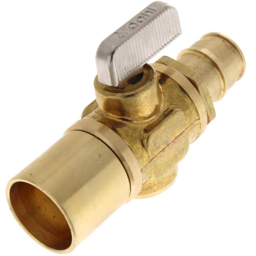 Q5806375 Uponor (Wirsbo) Q5806375 5/8" ProPEX x 3/4" Copper Adapter Ball Valve