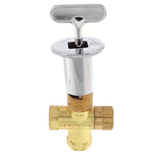 QBLLCR Quarter Ball QBLLCR Universal Gas Log Lighter Valve w/ Key