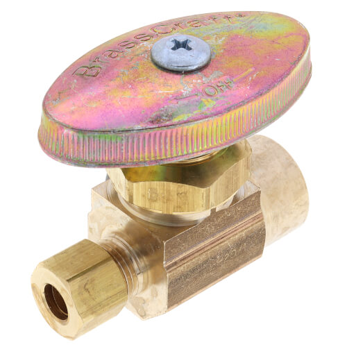 BrassCraft R14X Straight Valve - 1/2" Sweat Inlet X 3/8" Compression Outlet, Multi-Turn, For Plumbing - View #8