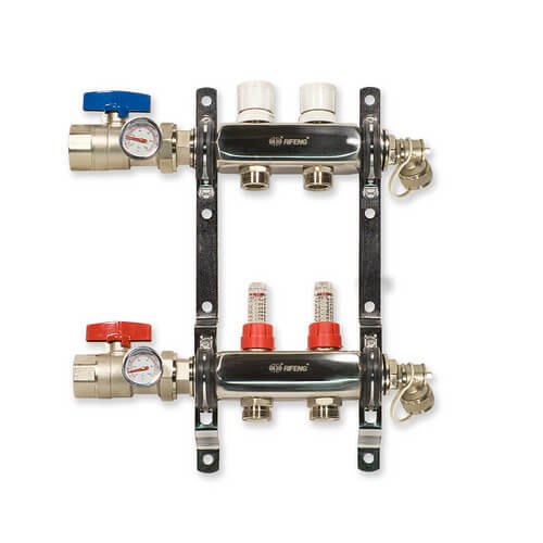 RHM02 Rifeng RHM02 2Loop Stainless Steel Radiant Heat Manifold